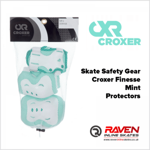 Croxer Finesse Mint M - Woman Safety Protective Gear for Inline Skating - Raven Roller Blades Women