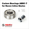 Spare Inline Skates ABEC7 Carbon Bearings